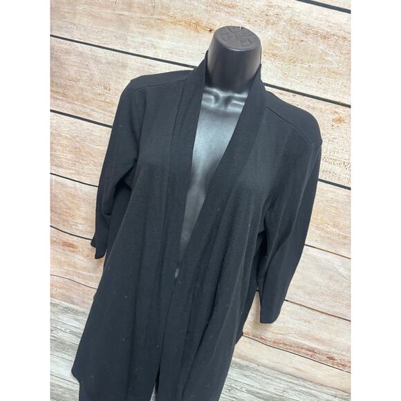 Torrid Cardigan Duster Womens Plus Size 0 Black Long Sleeve Sweater - Picture 5 of 11